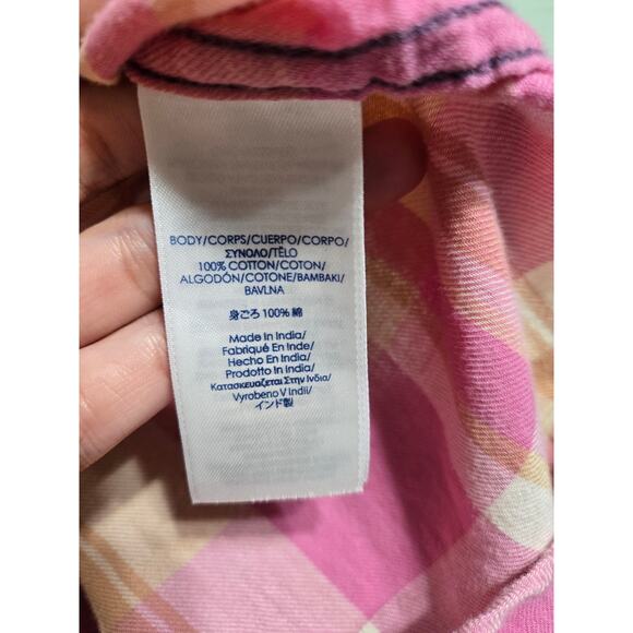 Chaps 1x women's purple dip dye button up flannel shirt - Picture 8 of 11